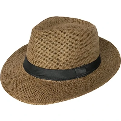 Abbildung von Miobo Panamahut Mountain Stroh Bogarthut Strohhüte Sommerhut Braun 56