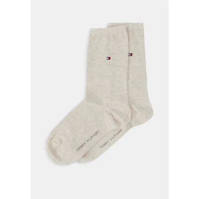Abbildung von Tommy Hilfiger Women Casual 2 PACK Socken, Damen, Größe: 35 38, Light beige melange