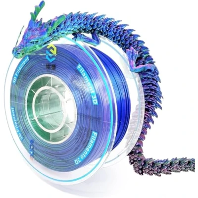 Abbildung von YOUSU Dreifarbiges PLA Filament,3D Drucker Filament 1,75mm(﹢/ 0,03mm), Seiden Rosa/Blau/Grün Filament, Passend für die Meisten FDM Drucker, 1 kg/2,2 lbs