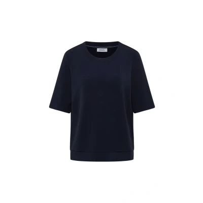 Abbildung von Cecil Softes Touch Tshirt basic, Damen, Größe: Small, Blau