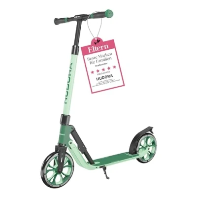 Abbildung von HUDORA BigWheel® 205 Advanced Scooter Komfortabler Aluminium Roller für bis zu 100kg Höhenverstellbarer &amp; zusammenklappbarer Tretroller Kick Kinder/Jugendliche Erwachsene