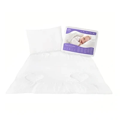 Abbildung von Antiallergisches Bettdecken und Kissenset 135 x 100 cm für Babybetten