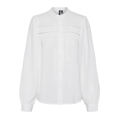Abbildung von Vero Moda Vmemma Hemdbluse, Damen, Größe: Medium, Snow white