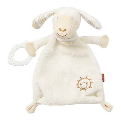 Abbildung von Fehn Schmusetuch Baby Spielzeug Schaf Schnuffeltuch für Neugeborene Einschlafhilfe Kuscheltier Schnullertuch Nuckeltuch Kuscheltuch Schlaftier Babys und Kleinkinder ab 0+ Monaten