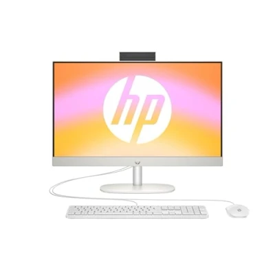 Abbildung von HP All in One PC, 23,8&quot; FHD Display, Intel Core i5 1335U, 16 GB DDR4 RAM, 512 SSD, Iris Xᵉ Grafikkarte, Windows 11 Home, QWERTZ, Weiß