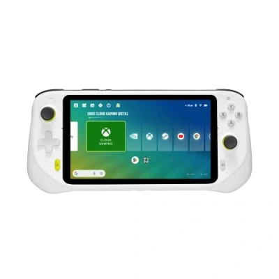 Abbildung von Logitech G Cloud Gaming Handheld, tragbare Spielkonsole mit langer Akkulaufzeit, 7 Zoll 1080p Touchscreen, federleichtes Design, Xbox Gaming, NVIDIA GeForce NOW, Google Play EU Stecker Weiß