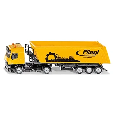 Abbildung von siku 3537, LKW mit Muldenkipper, 1:50, Metall/Kunststoff, Gelb, Kippbare Mulde