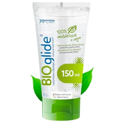 Abbildung von JOYDIVISION Original BIOglide Gleitgel neutral 150 ml I Gleitmittel 100% natürlich &amp; vegan Wasserbasiertes Bio für Latexkondome geeignet water based Lubrication