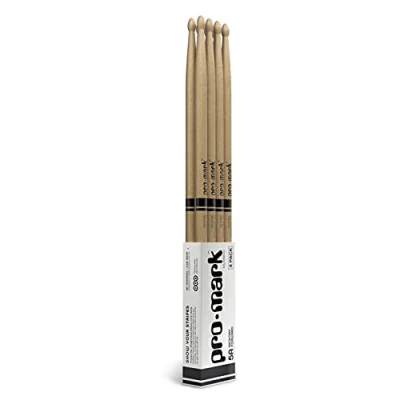 Abbildung von ProMark Drumsticks Schlagzeug Sticks Schlagzeugsticks Klassischer Vorwärts Hickory 5A Drum Wood for Adults &amp; Youth Ovale Holzspitze Buy 3 Paars Get 1 Free