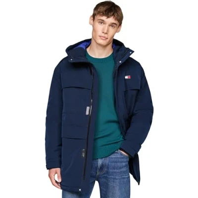 Abbildung von Tommy Jeans Daunenmantel, Herren, Größe: Medium, Dark night navy