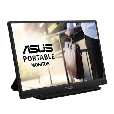 Abbildung von ASUS ZenScreen MB166C 15,6 Zoll tragbarer USB Monitor Full HD 1920x1080, Hybrid Typ C, Autorotation, leichtes Design, Smartcase, Stativ Sockel IPS Panel, 16:9, entspiegelt