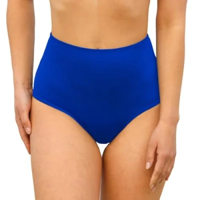 Abbildung von MYLILY Perioden Bikinihosen für Damen Bademode zum Schwimmen High Waist Bikinihose Period Swimwear Königsblau L