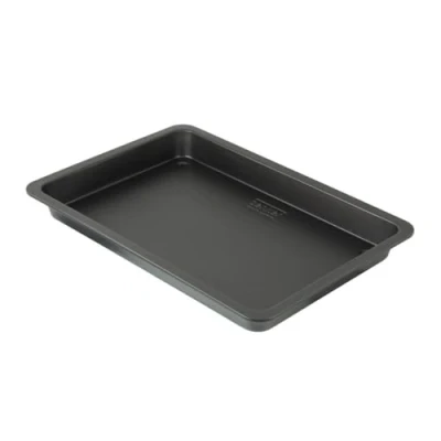 Abbildung von Zenker BLACK METALLIC Universal Backblech, ausziehbar 37 52 cm Antihaft, variabel für jeden Ofen