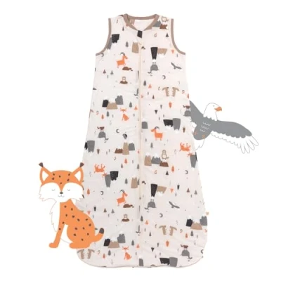 Abbildung von schlummersack Schlafsack Baby Sommer 80 cm dünn Bergtiere Babyschlafsack 1.0 Tog 1 Baumwolle Frühling