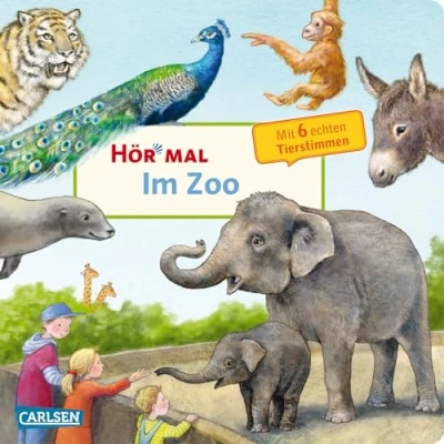 Abbildung von Hör mal (Soundbuch): Im Zoo: Zum Hören, Schauen und Mitmachen ab 2 Jahren. Mit echten Tierstimmen