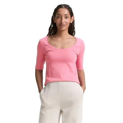 Abbildung von TOM Tailor CREW NECK Tshirt basic, Damen, Größe: Small, Bright rose