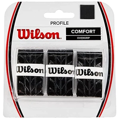 Abbildung von Wilson Overgrip Griffband, Profile Overgrip, 3 Stück, schwarz, WRZ4025BK