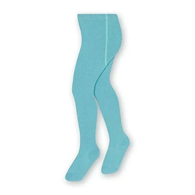 Abbildung von STEVEN Einfache Und Glatte Baumwollstrumpfhose Für Kinder/Höhe 68cm bis 158cm/Perfekt Kühlere Tage/Blickdicht/Strumpfhosen Kinder/Unisex/Alter 0 11/Maritim/92cm 98cm