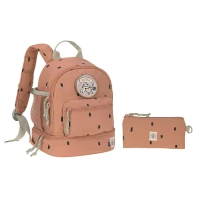 Abbildung von LÄSSIG Kinderrucksack mit Brustgurt Kindergartentasche Kindergartenrucksack 27 cm, 6,5 Liter, 3 Jahre/Mini Backpack Happy Prints Karamell