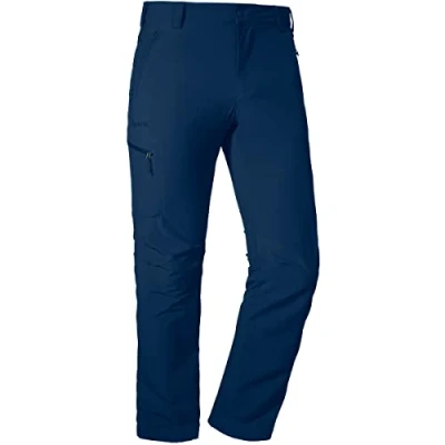 Abbildung von Schöffel Herren Pants Folkstone, leichte Wanderhose mit Stretch Material, robuste Outdoor Hose sportlichem Schnitt, dress blues, 28