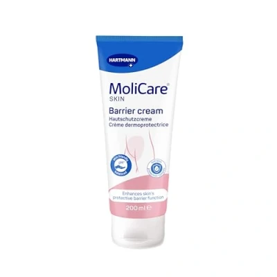 Abbildung von MoliCare Skin Hautschutzcreme: Täglicher Schutz vor hautschädigender Feuchtigkeit, wie bei Inkontinenz, 200 ml