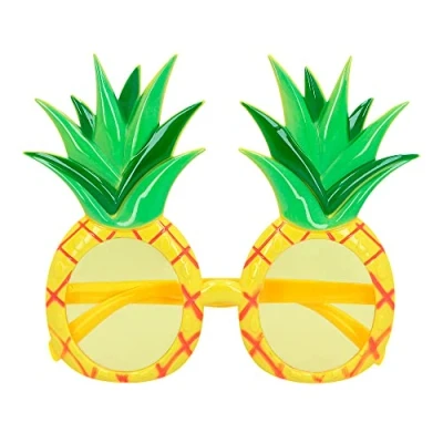 Abbildung von Boland 52076 Partybrille Ananas, Spaßbrille für den Karneval oder JGA, Zubehör Faschingskostüme, Kostüm Accessoires, Gelb