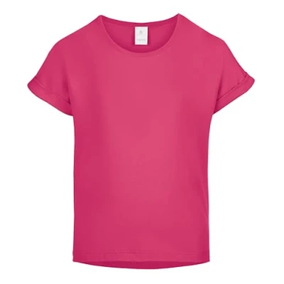 Abbildung von Merry Style T Shirt für Mädchen aus weicher Baumwolle Bequeme Mädchenkleidung MS 468 (Amaranthrot, 110 116 (4 6 Jahre))