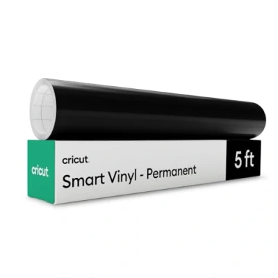 Abbildung von Cricut Smart Vinyl Permanent, Schwarz 33 cm x 152,4 Großpackung