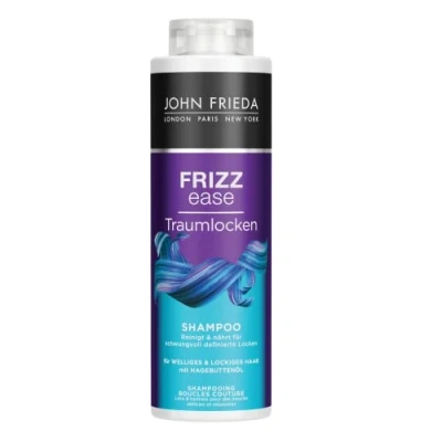 Abbildung von John Frieda Traumlocken Shampoo Vorteilsgröße: 500 ml Frizz Ease Serie Haartyp: lockig, wellig, widerspenstig Kabinettgröße