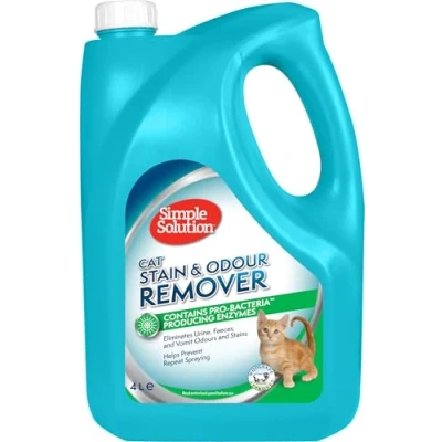 Abbildung von Simple Solution Katzenflecken und Geruchsentferner Enzymatischer Reiniger mit Pro Bakterien Reinigungskraft 4 Liter