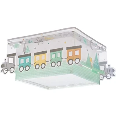 Abbildung von Dalber Deckenlampe Kinderzimmer, Deckenleuchte für Kinder The Night Train Zug, 63536, E27