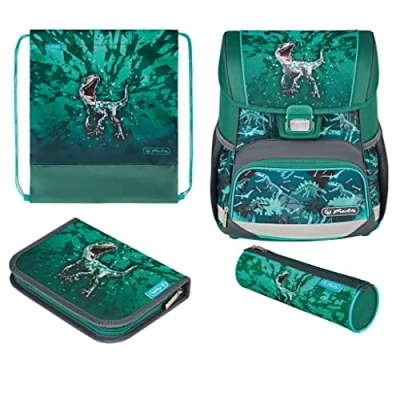 Abbildung von Herlitz Schulranzen Loop Plus Green Rex, 1 Stück
