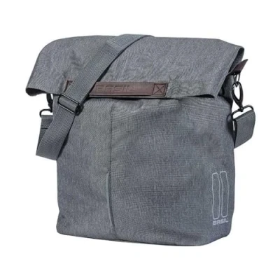 Abbildung von Basil 291065 reflektierende wasserdichte fahrradtasche handriemenverschluss hinten mit magnet, Grau