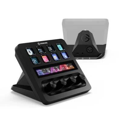 Abbildung von Elgato Stream Deck + XLR Audio Mixer &amp; Controller, zu USB Mikrofon Schnittstelle, Kompatibel mit jedem für Podcasting, Streaming, Drehregler und LCD Tasten, PC/Mac