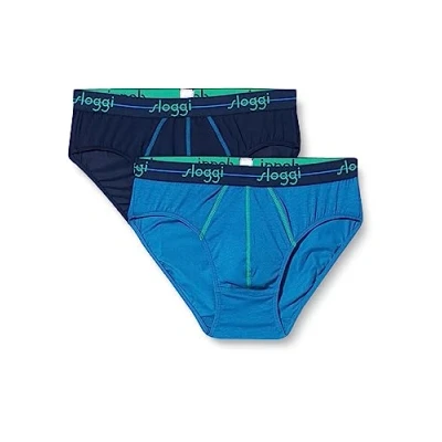 Abbildung von Sloggi 2ER PACK Start BOX Slip, Herren, Größe: Small, Dunkelblau blau
