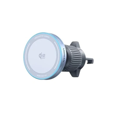 Abbildung von UGREEN MagFlow Wireless Car Charger 25W, Qi2 zertifizierte Magsafe Autohalterung mit Ladefunktion, Handyhalterung Auto kompatibel iPhone 16 Serie und Pixel 10 Pro XL
