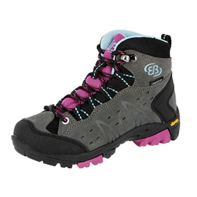 Abbildung von Brütting Unisex Kinder Mount Bona High Kids Trekking &amp; Wanderstiefel, Grau Lila Blau, 29 EU