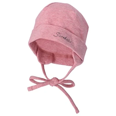 Abbildung von Sterntaler Baby Jungen Beanie Organic Cotton Mütze Baby, Kinderbeanie aus Baumwolle mit Bindeband rosa, 35