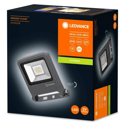 Abbildung von LEDVANCE LED Fluter, Leuchte für Außenanwendungen, Kaltweiß, Endura Flood, 10 Watt