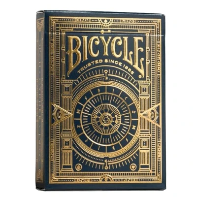 Abbildung von Bicycle Cypher Premium schwarze Spielkarten, Goldfolie, 1 Deck