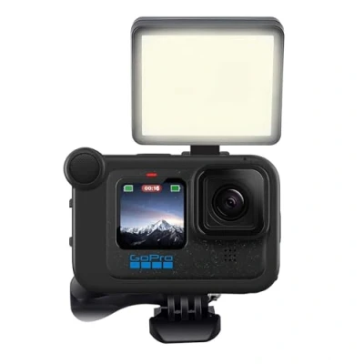 Abbildung von Suptig LED Video Licht Dimmbares weißes Licht, natürliches warmes Kompatibel für Gopro Hero 13, 12,11,10,9,8,7,6,5,4,3,3+, Session,DJI OSMO, AKASO Action Kameras