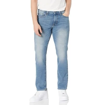 Abbildung von Amazon Essentials Herren Slim Fit Jeans, Helle Waschung, 28W / 30L