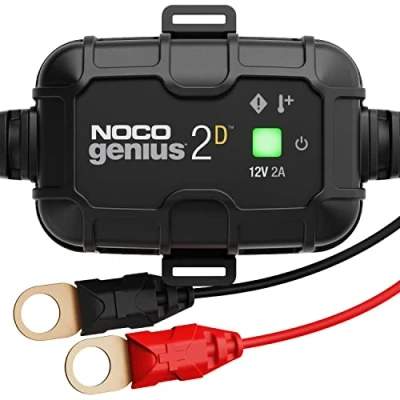 Abbildung von NOCO GENIUS2D: 2A Intelligentes Ladegerät, 12V Bordladegerät, Erhaltungsladegerät und Desulfator mit Temperaturkompensation