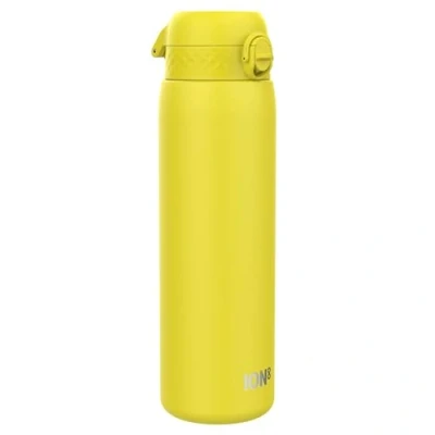 Abbildung von Ion8 Vakuumisolierte Edelstahl Trinkflasche, 1 Liter, 920 ml, Auslaufsicher, Einhandöffnung, Sichere Verriegelung, Spülmaschinenfest, Tragegriff, Langlebig, Ideal für Sport und Yoga, Gelb