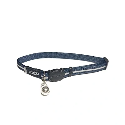 Abbildung von Rogz Alleycat Halsband. Auf das Gewicht deiner Katze einstellbar und mit Sicherheitsverschluss. (Dunkelblau)