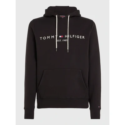Abbildung von Tommy Hilfiger LOGO Hoody Kapuzenpullover, Herren, Größe: Medium, Black