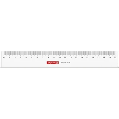 Abbildung von Brunnen 104977020 Lineal (für Schule und Büro 20 cm, glasklar)
