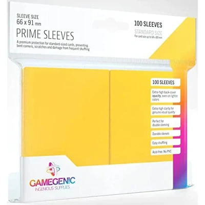 Abbildung von Gamegenic, PRIME Sleeves Yellow, Sleeve color code: Gray
