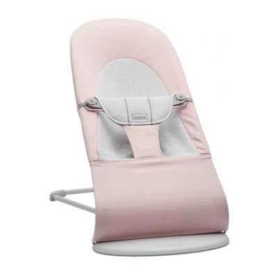 Abbildung von BabyBjörn Babywippe Balance Soft, Gewebt/Jersey, Hellrosa/Grau