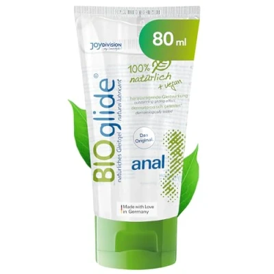 Abbildung von JOYDIVISION Original BIOglide Anal 80 ml I Befeuchtungs und Pflegemittel 100% natürlich &amp; vegan Wasserbasiertes Gel Wie ein Gleitgel Mit Latexkondo Men kompatibel